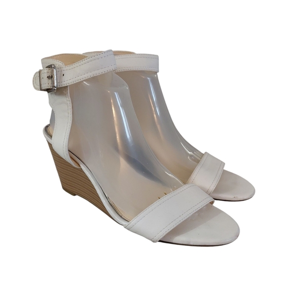 Jessica Simpson White Wedge Sandals  Cristabel Sandals Size 9.5 - Picture 5 of 12